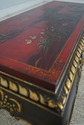 68719: Vintage Red & Gold Lacquered Chinoiserie St
