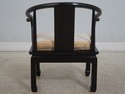 68707: CENTURY Black Lacquer Asian Style Horseshoe