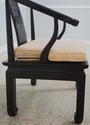 68707: CENTURY Black Lacquer Asian Style Horseshoe