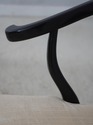 68707: CENTURY Black Lacquer Asian Style Horseshoe
