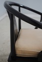 68707: CENTURY Black Lacquer Asian Style Horseshoe