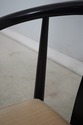68707: CENTURY Black Lacquer Asian Style Horseshoe