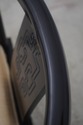 68707: CENTURY Black Lacquer Asian Style Horseshoe