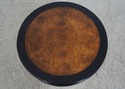 68706: CENTURY Round Ebonized Pagoda End Table w. 