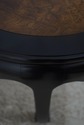 68706: CENTURY Round Ebonized Pagoda End Table w. 