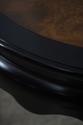 68706: CENTURY Round Ebonized Pagoda End Table w. 