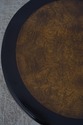 68706: CENTURY Round Ebonized Pagoda End Table w. 