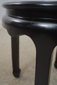 68706: CENTURY Round Ebonized Pagoda End Table w. 