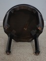 68706: CENTURY Round Ebonized Pagoda End Table w. 