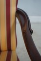 68689: Pair BAKER Mahogany Upholstered Armchairs