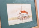 F69314: Pair of Nautical Watercolor Stilt Homes Sa