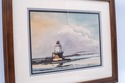 F69318: Lighthouse Ocean Nautical  Watercolor Pain