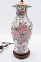 F68979: Pair Of Porcelain Chinoiserie Jar Style Ta