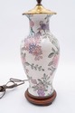 F68979: Pair Of Porcelain Chinoiserie Jar Style Ta