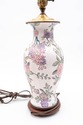 F68979: Pair Of Porcelain Chinoiserie Jar Style Ta