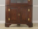 56375EC: Mahogany Corner Cabinet ~ Large 12 Pane b