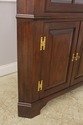 56375EC: Mahogany Corner Cabinet ~ Large 12 Pane b