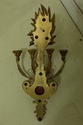 F52282EC: French Style Gold 4 Arm Candelabra Wall 