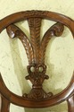 52275EC: Pair HENREDON Plume Carved Back Mahogany 