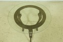 52280EC: Round Glass Top Griffin Base Occasional T