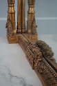 64444EC: Italian Marble Top Gold Console & Mirror 