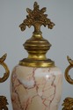 LF64575EC: French 3 Piece Marble & Bronze Clock Se