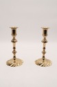 LF68725: BALDWIN Pair of Brass Candlesticks with G