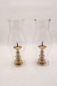 LF68726: Pair of Brass Pricket Candlesticks with G