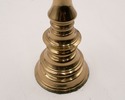 LF68726: Pair of Brass Pricket Candlesticks with G