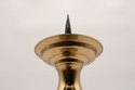 LF68726: Pair of Brass Pricket Candlesticks with G