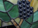 F47457EC: Large Vintage Leaded Stained Glass Chand