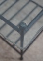 68723: Pair CHARLESTON FORGE Glass Top Iron Base L