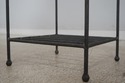 68723: Pair CHARLESTON FORGE Glass Top Iron Base L