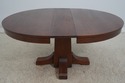 F68682: LJ&G STICKLEY Antique Round Mission Oak Di