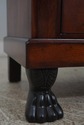 L67797: HENREDON Marble Top Walnut Empire Style Ch
