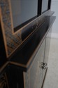 68752: DREXEL Chinoiserie Black Lacquer Paint Deco