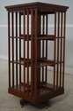L68146: KINDEL Mahogany Revolving Bookshelf