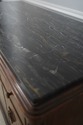 L73406: Vintage Neoclassical Marble Top Inlaid Dre