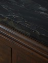 L73406: Vintage Neoclassical Marble Top Inlaid Dre