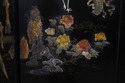 L73298: Chinese Lacquer Ebonized 6 Panel Screen Di