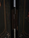 L73298: Chinese Lacquer Ebonized 6 Panel Screen Di