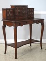 L73500: THEODORE ALEXANDER Leather Top Mahogany Fa