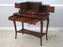 L73500: THEODORE ALEXANDER Leather Top Mahogany Fa