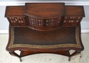 L73500: THEODORE ALEXANDER Leather Top Mahogany Fa