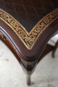 L73500: THEODORE ALEXANDER Leather Top Mahogany Fa