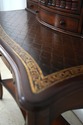 L73500: THEODORE ALEXANDER Leather Top Mahogany Fa