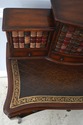 L73500: THEODORE ALEXANDER Leather Top Mahogany Fa
