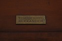 L73500: THEODORE ALEXANDER Leather Top Mahogany Fa