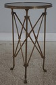 73520: THEODORE ALEXANDER Round Granite & Brass Si