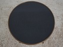 73520: THEODORE ALEXANDER Round Granite & Brass Si